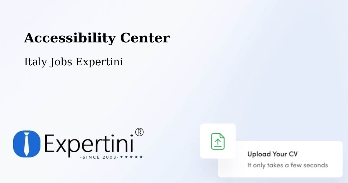 Accessibility Center - Italy Jobs Expertini