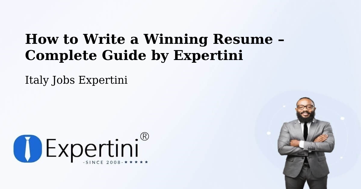 Resume Writing Guide for Job Seekers – Rive - Rive, Italy Jobs Expertini