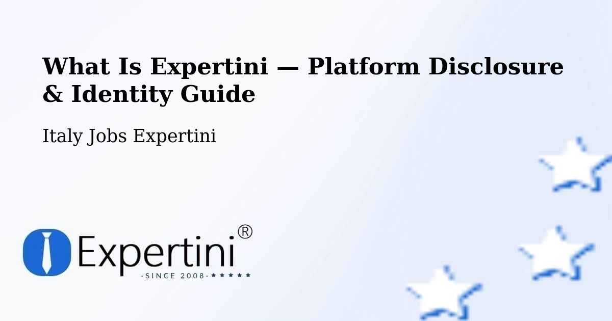 What Is Expertini — Platform Disclosure & Identity Guide – Rive